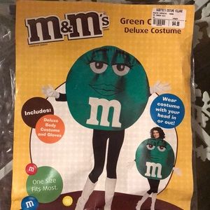 M&M'S Green Poncho Adult, One Size
